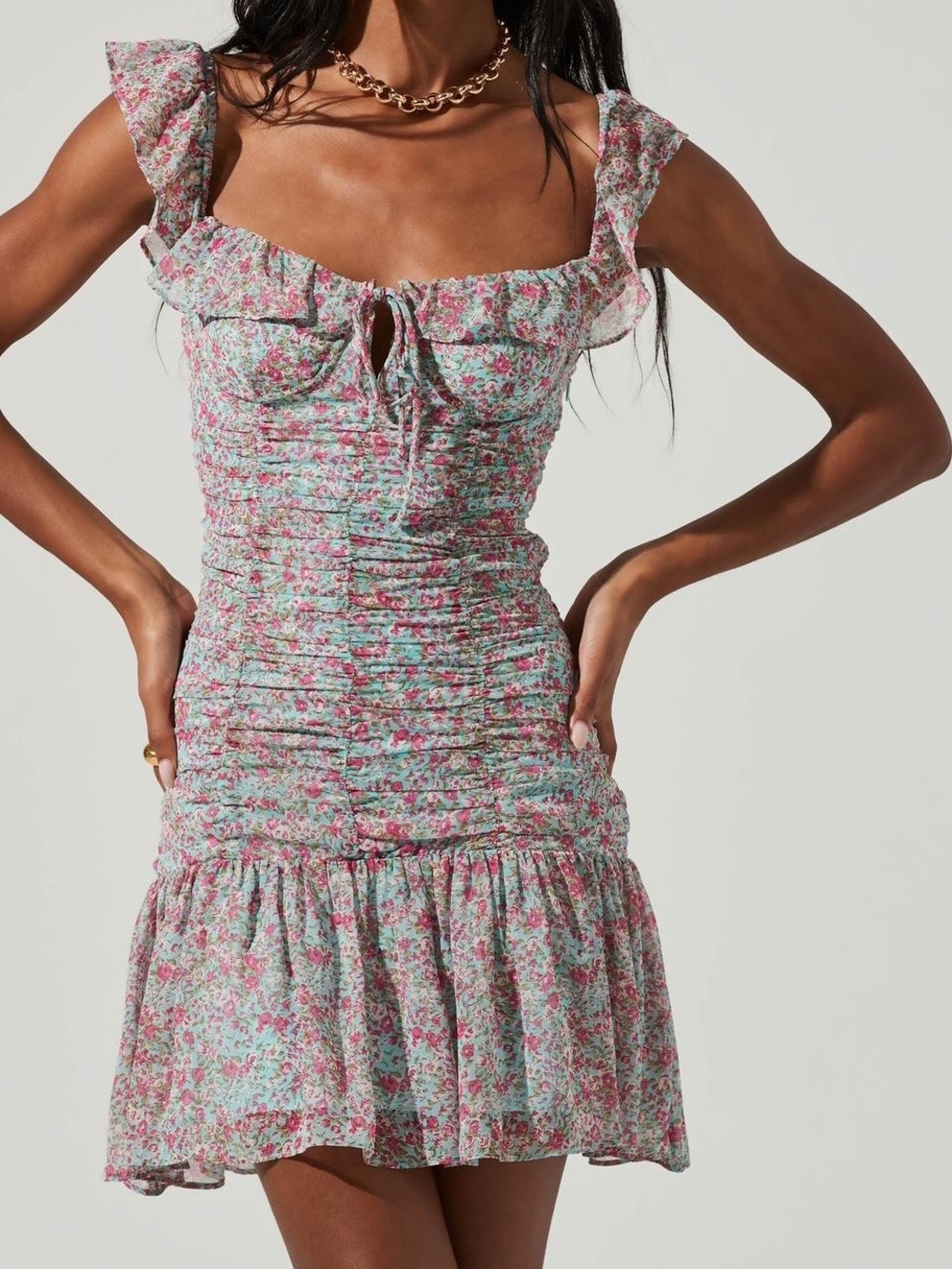 ASTR Floral Mini Dress